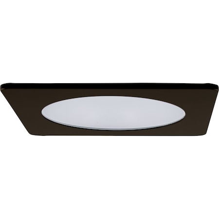 ELCO LIGHTING 4 Square Shower Trim with Frosted Lens" EL2412BZ